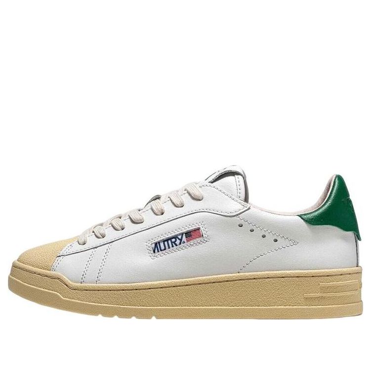 Autry Bob Lutz Low Leather Sneakers 'White Green' BLLM-TC02