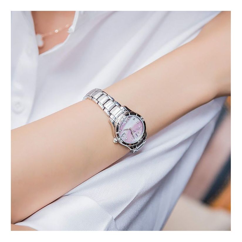 CASIO SHEEN Quartz Stainless Steel Strap Pink Analog SHN-4019DP-4AQ