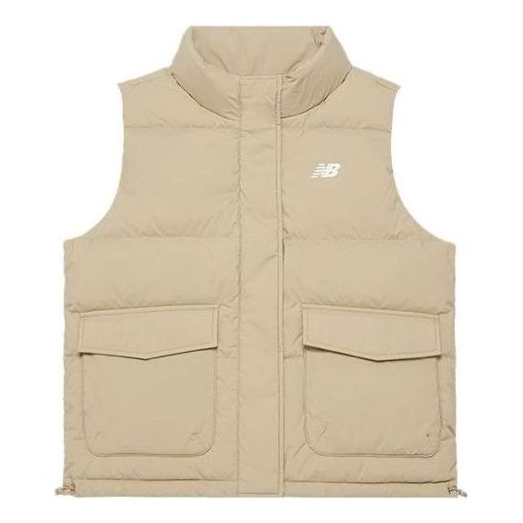 (WMNS) New Balance Warm Down Vest Asia Sizing 'Khaki' AWV34300-SOT