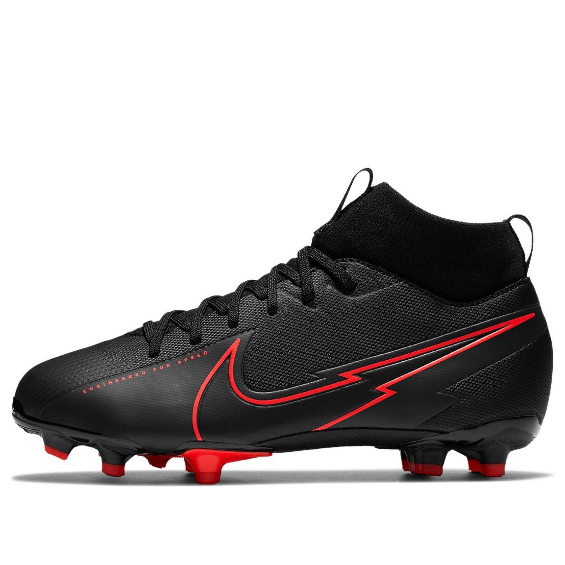 (GS) Nike Jr. Mercurial Superfly 7 Academy MG Black/Red AT8120-060