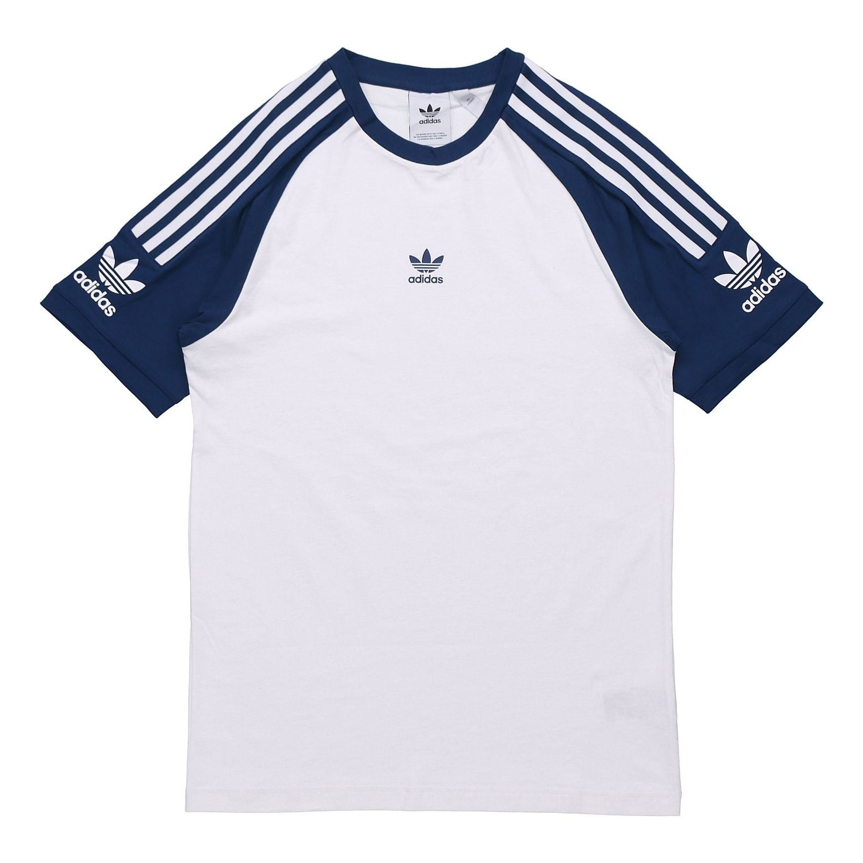 adidas originals Classic Logo Athleisure Casual Sports raglan sleeve Short Sleeve White FL8918