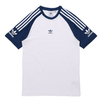 adidas originals Classic Logo Athleisure Casual Sports raglan sleeve Short Sleeve White FL8918