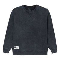 Li-Ning Sports Series Solid Color Sports Pullover Loose Round Neck 'Black' AWDS065-8