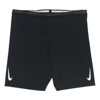 Men's Nike Solid Color Logo Printing Slim Fit Sports Shorts Black DA1429-010