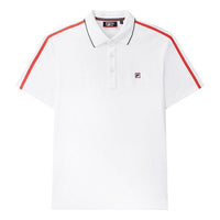 FILA Logo Printing Short Sleeve Polo Shirt White F61M021102F-WT