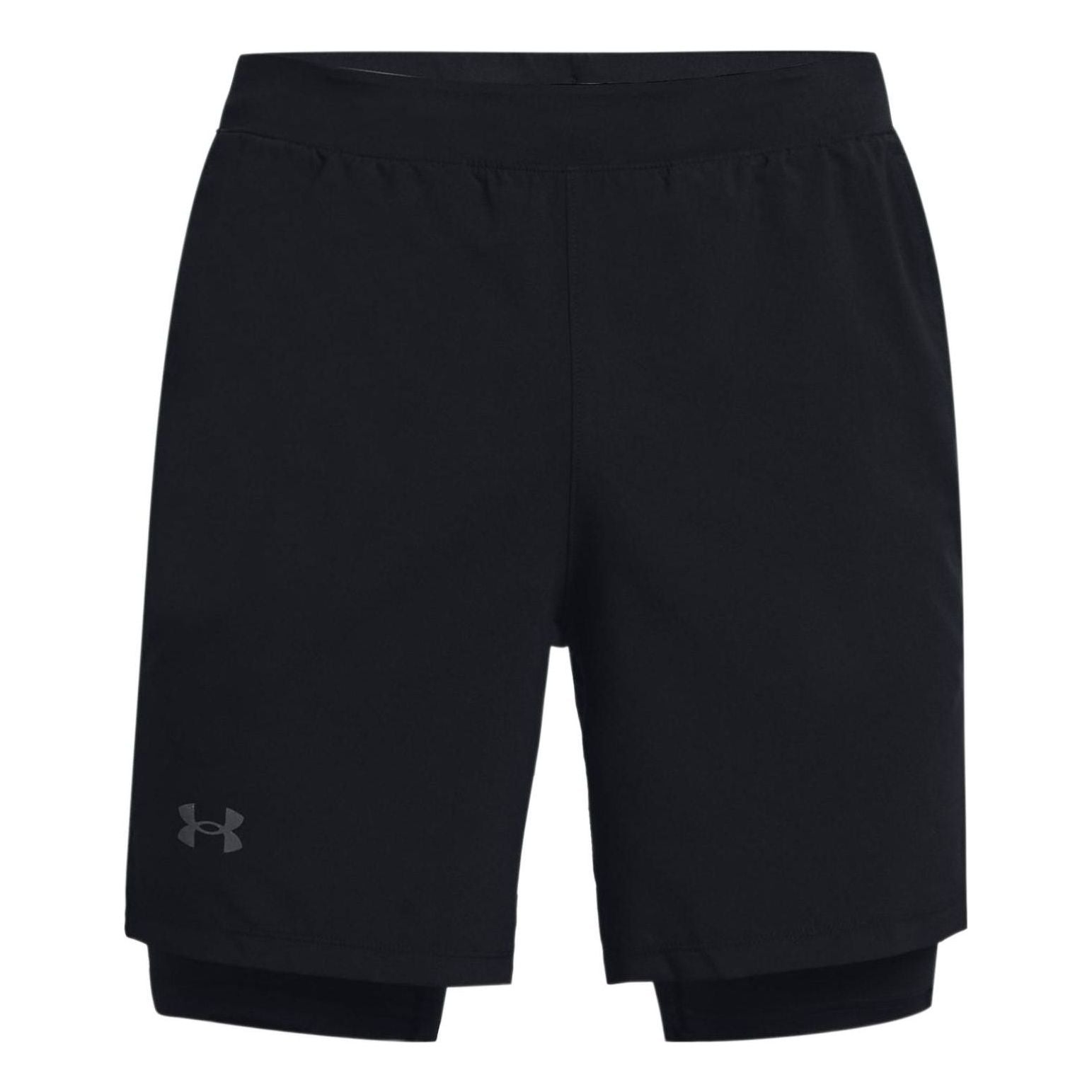 Under Armour Launch Run 2-in-1 Shorts 'Black' 1361497-001