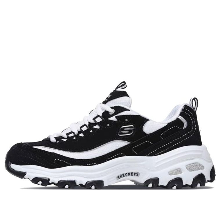 (WMNS) Skechers D'Lites GS Black/ White 11422-BKW