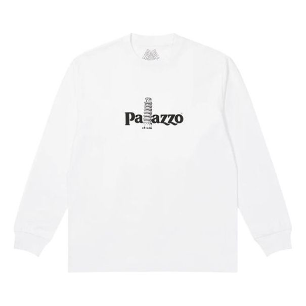 PALACE x PALAZZO Crossover Chest Long Sleeves Unisex White P20LS001