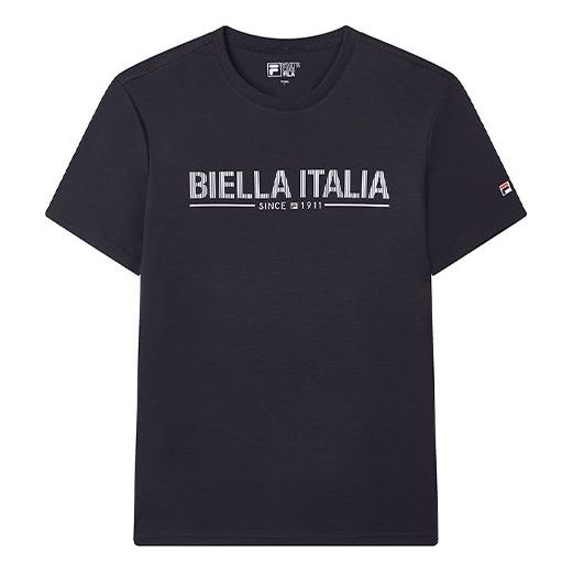 FILA Printing Business Short Sleeve Navy Blue F61M028108F-NV