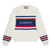 Gucci Cotton Jersey Sweatshirt With Embroidery 'Off White' 746988-XJFK1-9088