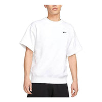 Nike Solo Swoosh Men's Short Sleeve French Terry Top 'White' DX0881-100