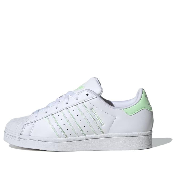 (GS) adidas Superstar 'White Semi Green Spark' IE0270