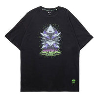 Li-Ning Star War Alphabet Printing Loose Short Sleeve 'Black' AHSQ265-1