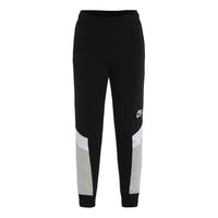 (WMNS) Nike Nsw heritage jgger Flc Colorblock Casual Sports Splicing Bundle Feet Knit Long Pants/Trousers Black CZ8609-010