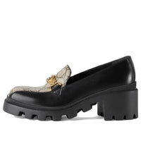 (WMNS) Gucci Interlocking G loafers 'Black' 670417-DKSM0-1063