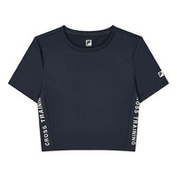 (WMNS) FILA Printing Round-neck Blue A11W131125F-NV