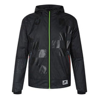 Men's Nike Shield Flash Running Sports Hooded Logo Jacket Black BV5616-010