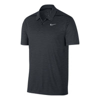 Nike Dri-fit Striped Golf Polo Shirt 'Black Summit White' AJ5482-010