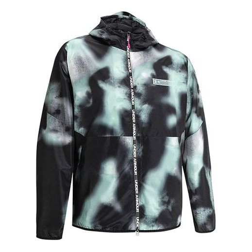 Under Armour Unisex Summit Tie Dye Hooded Jacket Black 1359139-001