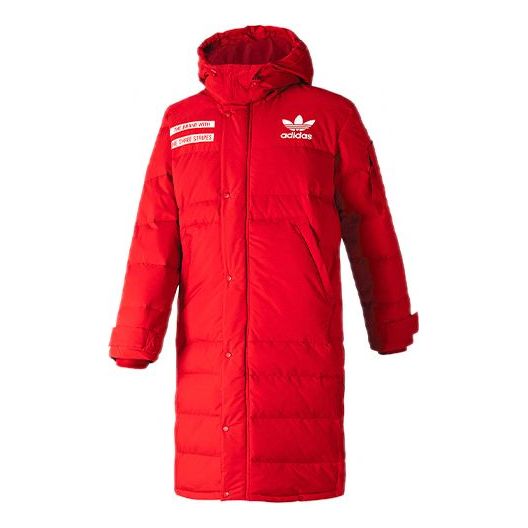 adidas originals Giant Logo Sports Down Jacket Red GF4074