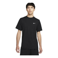 Nike Dri-FIT UV Hyverse Short Sleeve Fitness Top 'Black' DV9840-010