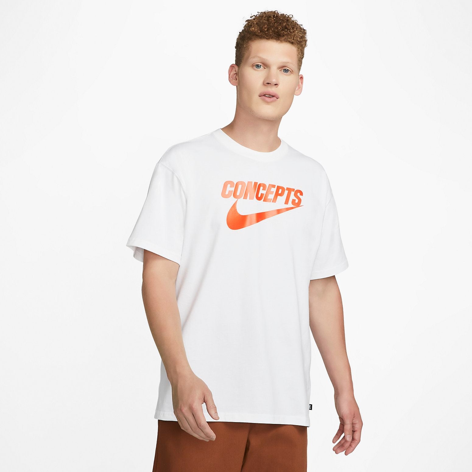 Nike SB x Concepts T-Shirt 'White Orange' DR0642-100