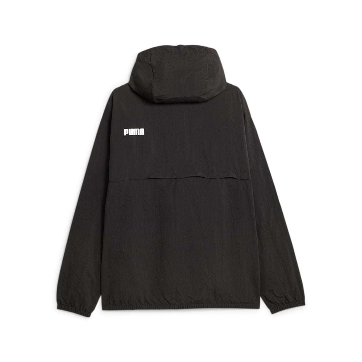 PUMA Oversized Hooded Windbreaker Jacket 'Black' 675387-01