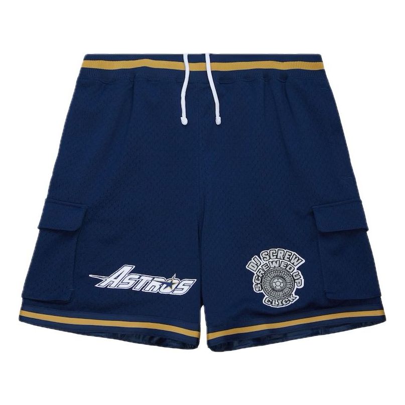 Mitchell & Ness x DJ Screw Mesh Shorts 'Navy Houston Astros' 203126218
