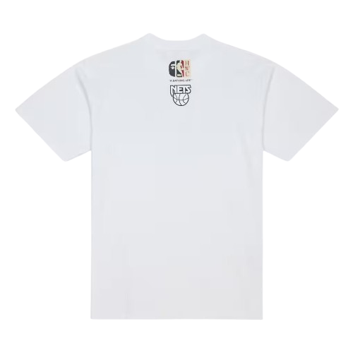 Mitchell & Ness x BAPE T-Shirt 'New Jersey Nets White' 203466575