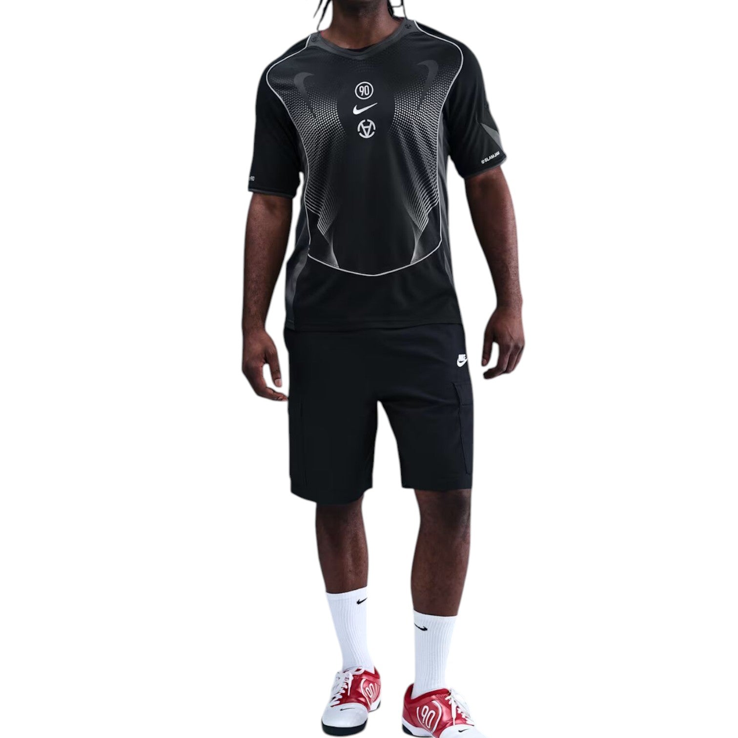 Nike x Slam Jam Total 90 Dri-FIT Soccer Jersey 'Black' IO8391-010