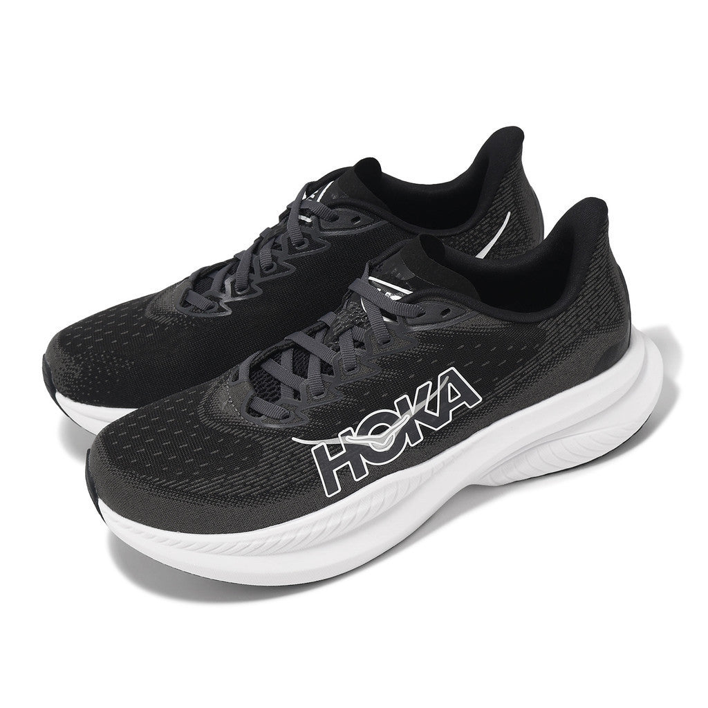 HOKA ONE ONE Mach 6 Wide 'Black White' 1147833-BWHT