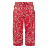 Supreme Bandana Jacquard Baggy Jean 'Red' SS25P12-RED