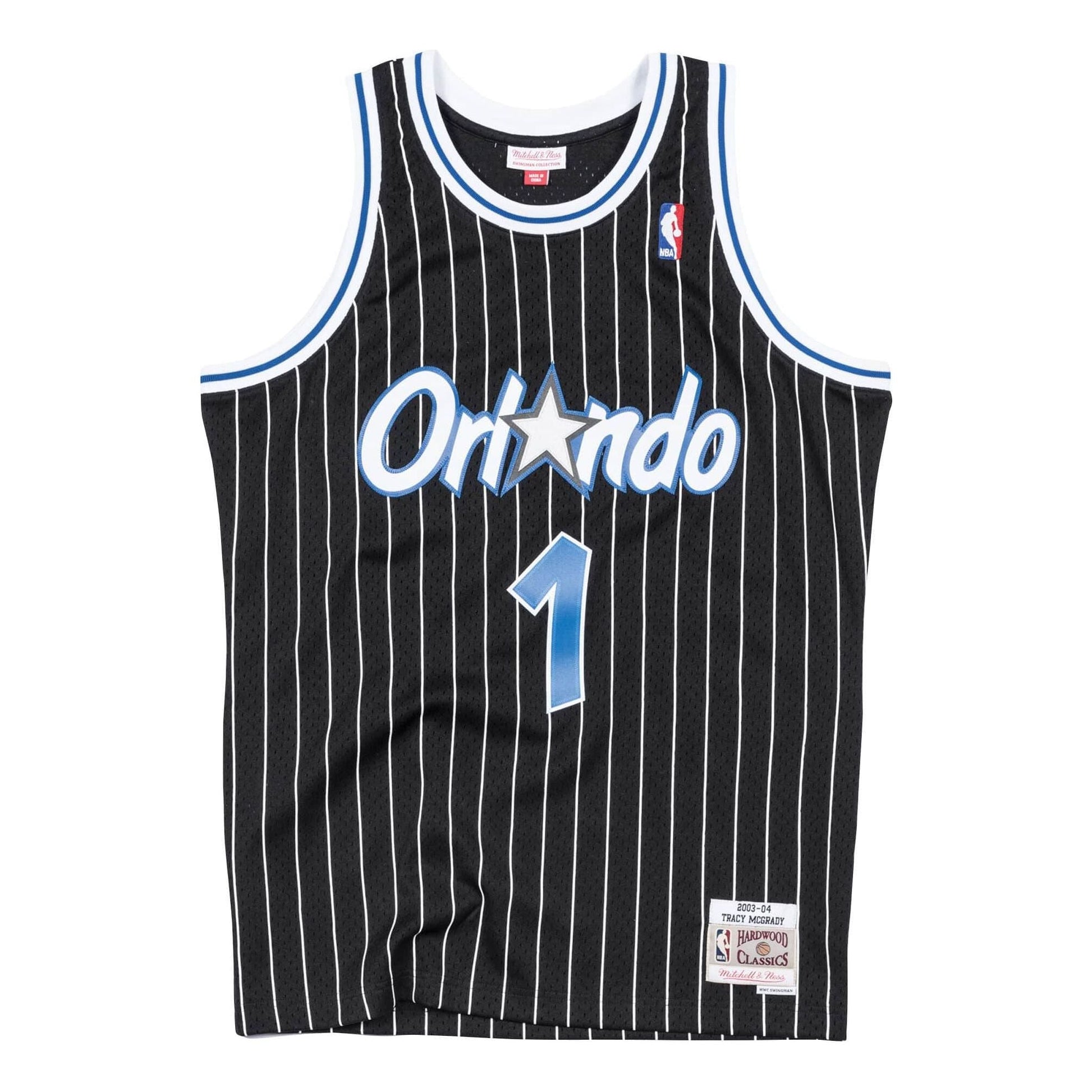 Mitchell & Ness NBA Swingman Jersey Orlando Magic 2003-04 Tracy McGrady 'Black Blue' SMJYAC18098-OMABLCK03TMC