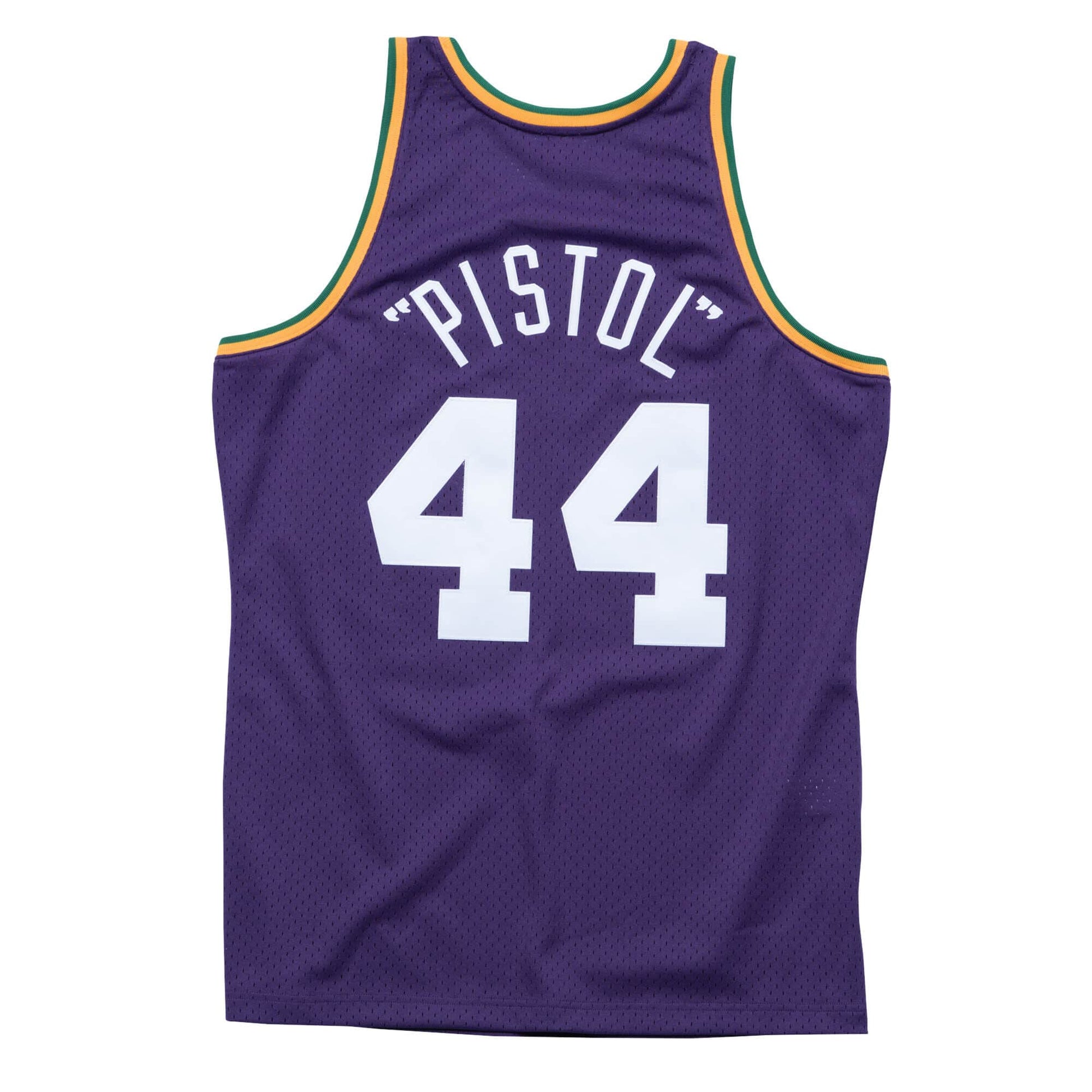 Mitchell & Ness NBA Swingman Jersey New Orleans Jazz Road 1974-75 Pete Maravich 'Purple' SMJYGS18184-NOJPURP74PMA
