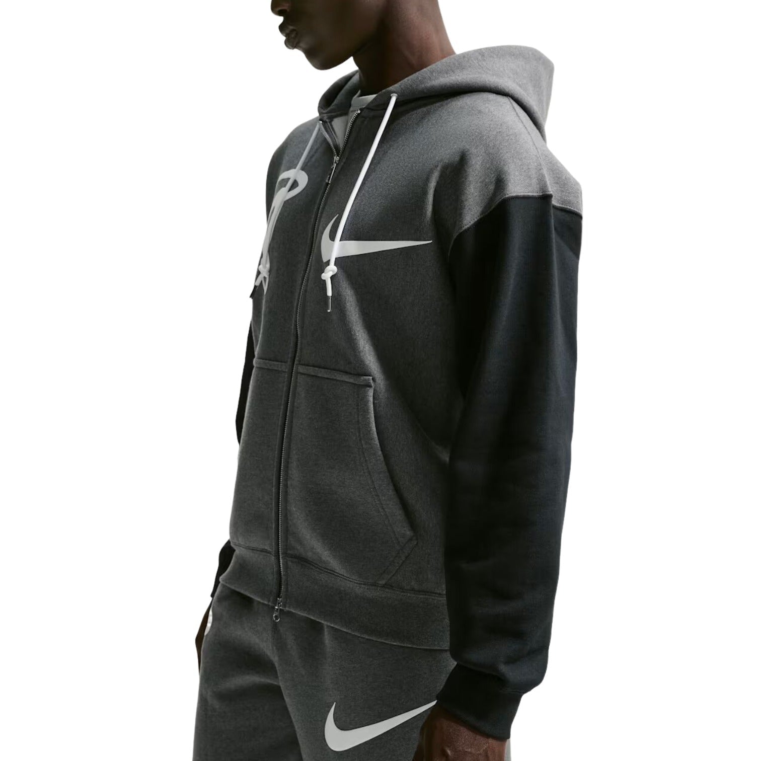 Nike Solo Swoosh x Syna Fleece Full-Zip Hoodie 'Grey' IQ0533-063