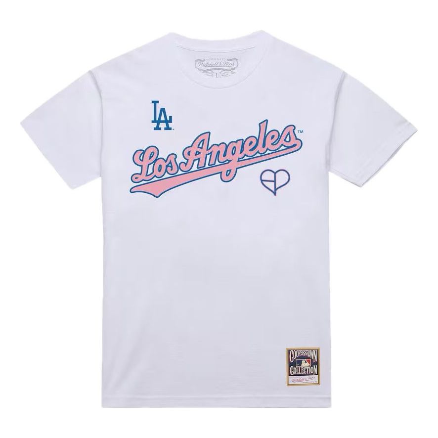 Mitchell & Ness x MLB Los Angeles Dodgers BLACKPINK T-Shirt 'White' 203285468-WHT