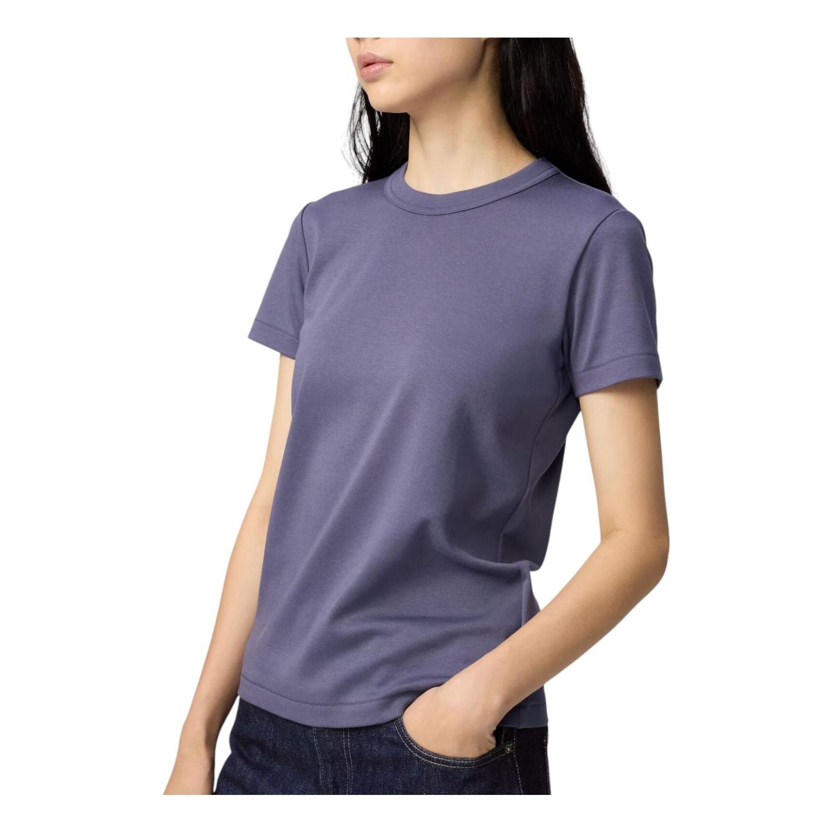 (WMNS) UNIQLO Crew Neck T-Shirt 'Purple' 483456-75
