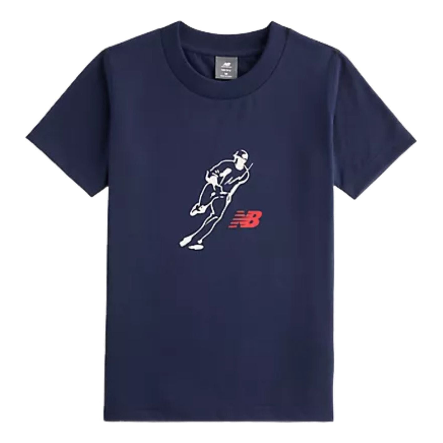 (GS) New Balance x Shohei Ohtani Logo T-Shirt Asia Sizing 'Team Navy' YT61E9C7TNV