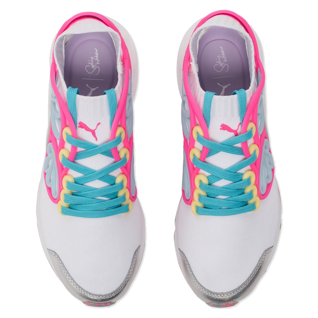 (WMNS) PUMA Pearl Cage Sophia Webster 'White Pink' 364707-01